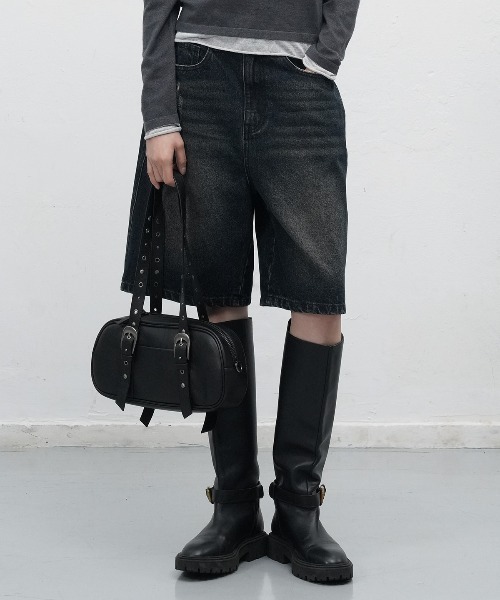 GENERAL IDEA（ジェネラルアイデア）の「【GENERAL IDEA】ウェスタンバゲットバッグ / WOMAN WESTERN BAGUETTE BAG（ショルダーバッグ・レディース・ブラック/ダークブラウン・FREE）」の5枚目の写真