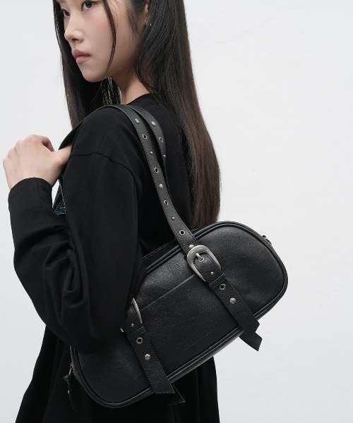 GENERAL IDEA（ジェネラルアイデア）の「【GENERAL IDEA】ウェスタンバゲットバッグ / WOMAN WESTERN BAGUETTE BAG（ショルダーバッグ・レディース・ブラック/ダークブラウン・FREE）」の3枚目の写真