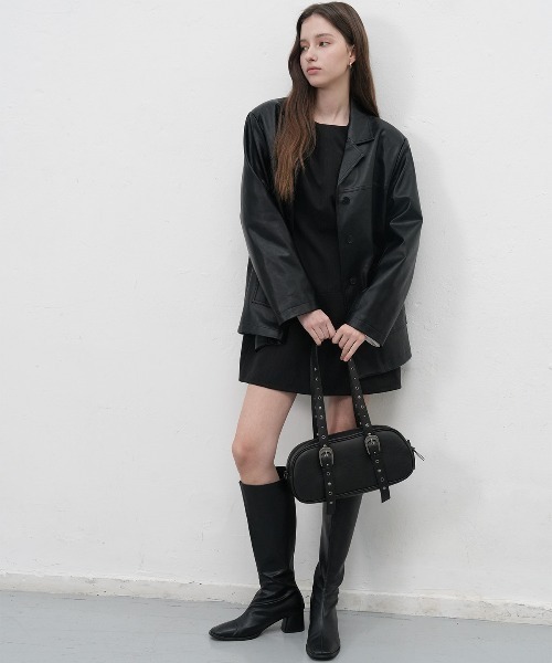 GENERAL IDEA（ジェネラルアイデア）の「【GENERAL IDEA】ウェスタンバゲットバッグ / WOMAN WESTERN BAGUETTE BAG（ショルダーバッグ・レディース・ブラック/ダークブラウン・FREE）」の6枚目の写真