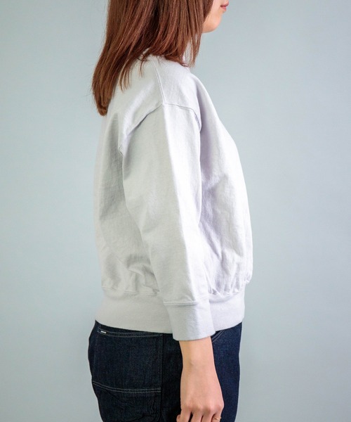 OMNIGOD（オムニゴッド）の「[OMNIGOD womens / オムニゴッド] ８/天竺 マニッシュトレーナー（スウェット・レディース・シルバー・FREE）」の8枚目の写真