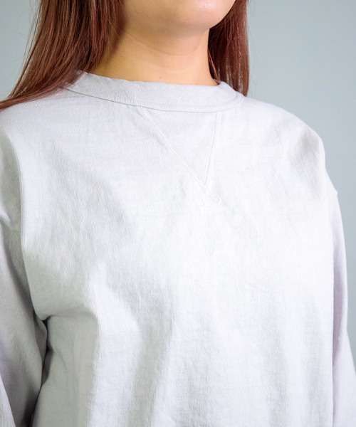 OMNIGOD（オムニゴッド）の「[OMNIGOD womens / オムニゴッド] ８/天竺 マニッシュトレーナー（スウェット・レディース・シルバー・FREE）」の10枚目の写真