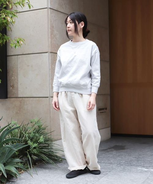 OMNIGOD（オムニゴッド）の「[OMNIGOD womens / オムニゴッド] ８/天竺 マニッシュトレーナー（スウェット・レディース・シルバー・FREE）」の15枚目の写真