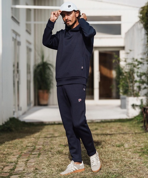 1minute 1second（ワンミニットワンセカンド）の「mpa4003-cardboard knit hoodie with heart patch パーカー(1M26H190)（パーカー・メンズ・ブラック/トップグレー/ネイビー・S/M/L/XL）」の12枚目の写真