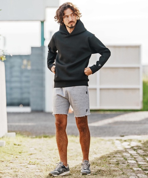 1minute 1second（ワンミニットワンセカンド）の「mpa4003-cardboard knit hoodie with heart patch パーカー(1M26H190)（パーカー・メンズ・ブラック/トップグレー/ネイビー・S/M/L/XL）」の18枚目の写真