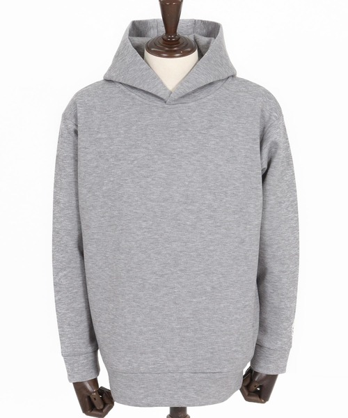 1minute 1second（ワンミニットワンセカンド）の「mpa4003-cardboard knit hoodie with heart patch パーカー(1M26H190)（パーカー・メンズ・ブラック/トップグレー/ネイビー・S/M/L/XL）」の19枚目の写真