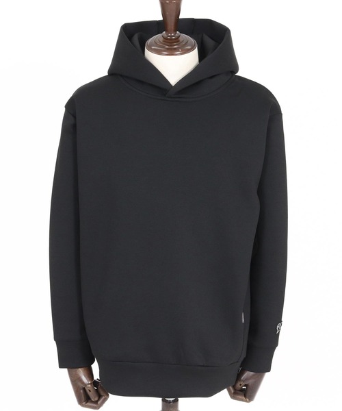 1minute 1second（ワンミニットワンセカンド）の「mpa4003-cardboard knit hoodie with heart patch パーカー(1M26H190)（パーカー・メンズ・ブラック/トップグレー/ネイビー・S/M/L/XL）」の21枚目の写真