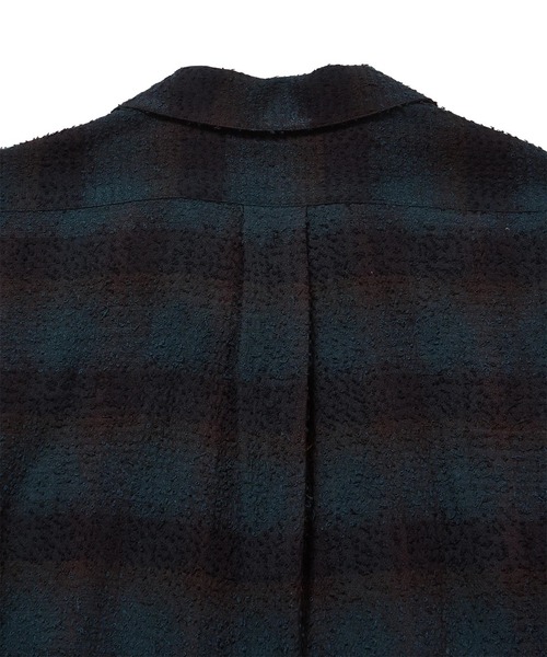 SUGARHILL(シュガーヒル)の「【SUGARHILL/シュガーヒル】HAIRLY PLAID OPEN COLLOR SHIRTS(シャツ/ブラウス・メンズ・ダークグリーン・2/3)」の4枚目の写真