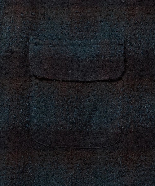 SUGARHILL(シュガーヒル)の「【SUGARHILL/シュガーヒル】HAIRLY PLAID OPEN COLLOR SHIRTS(シャツ/ブラウス・メンズ・ダークグリーン・2/3)」の6枚目の写真
