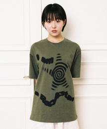 WEBHOUSE（ウェブハウス）の「Twister Rockstar Tee - Khaki（Tシャツ/カットソー・メンズ）」