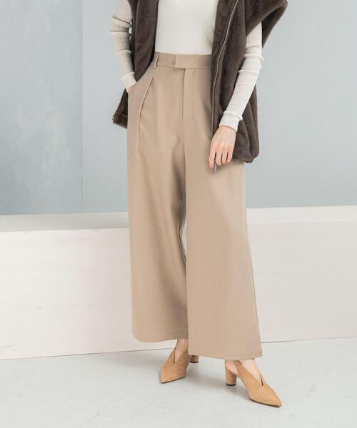 URBAN RESEARCH ROSSO WOMEN(アーバンリサーチ ロッソ)の「『UR TECH』ストレートスラックス(その他パンツ・レディース・ブラック/ベージュ・38/36)」の3枚目の写真