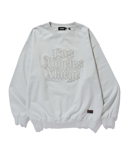 XLARGE（エクストララージ）の「PATCHED OLD ENGLISH CREWNECK SWEATSHIRT（スウェット・メンズ・ブラック/オリーブ/グレー/ネイビー・S/M/L/XL）」の19枚目の写真