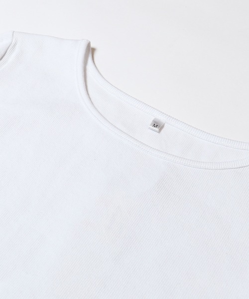coca(coca)(コカ)の「袖チュール切り替えトップス(Tシャツ/カットソー・レディース・ブラック/ホワイト・L/S/M)」の12枚目の写真