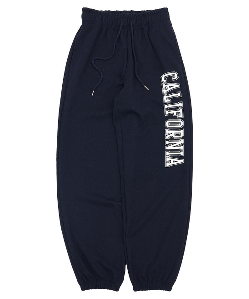PAPERBOY(ペーパーボーイ)の「カリフォルニアワイドジョガーパンツ-ネイビー(スウェットパンツ・レディース・その他・SMALL/MEDIUM/LARGE)」の2枚目の写真
