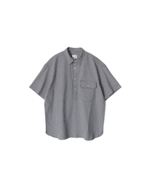 HORLISUN（ホーリーサン）の「Ophir Gingham Check Pullover Shirt Navy（シャツ/ブラウス）」