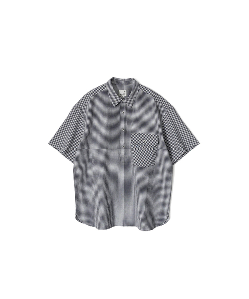 HORLISUN(ホーリーサン)の「Ophir Gingham Check Pullover Shirt Navy(シャツ/ブラウス・レディース・その他・SMALL/MEDIUM/LARGE)」の1枚目の写真