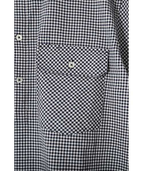 HORLISUN(ホーリーサン)の「Ophir Gingham Check Pullover Shirt Navy(シャツ/ブラウス・レディース・その他・SMALL/MEDIUM/LARGE)」の3枚目の写真