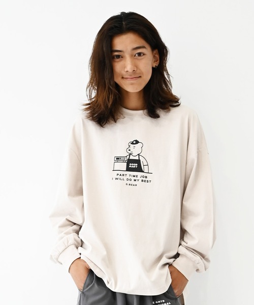 GENERATOR(ジェネレーター)の「GENERATOR/ジェネレーター G.BEAR L/S Tシャツ(Tシャツ/カットソー・レディース・ベージュ系その他/ブラック/ホワイト・F)」の3枚目の写真