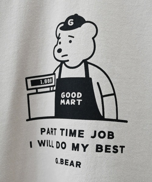 GENERATOR(ジェネレーター)の「GENERATOR/ジェネレーター G.BEAR L/S Tシャツ(Tシャツ/カットソー・レディース・ベージュ系その他/ブラック/ホワイト・F)」の4枚目の写真