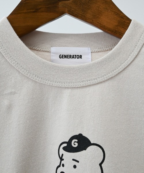 GENERATOR(ジェネレーター)の「GENERATOR/ジェネレーター G.BEAR L/S Tシャツ(Tシャツ/カットソー・レディース・ベージュ系その他/ブラック/ホワイト・F)」の6枚目の写真