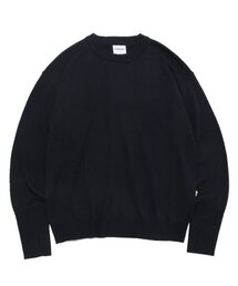 VERSE ONE（バースワン）の「MERINO WOOL BASIC KNIT SWEATER BLACK（ニット/セーター）」