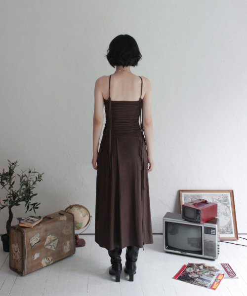 RUBATI(ルバティ)の「シャーリングストラップチューブトップドレス_ブラウン(ワンピース・レディース・その他・size2/size1)」の10枚目の写真