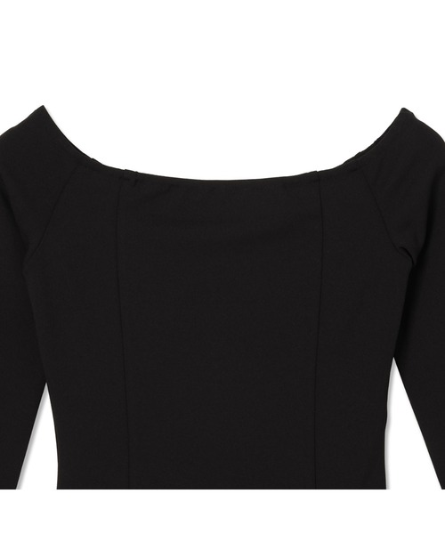 Guess（ゲス）の「Long Sleeves Shoulder Off Evelina Dress ワンピース（ワンピース・レディース・ブラック・SMALL/X-SMALL/MEDIUM）」の3枚目の写真