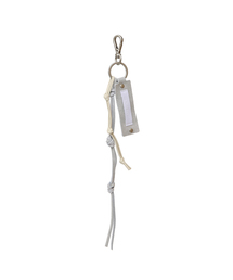 UNDERCONTROL STUDIO（アンダーコントロールスタジオ）の「LEATHER TAB KEY RING / BRUSHED GREY（キーケース/キーアクセサリー）」