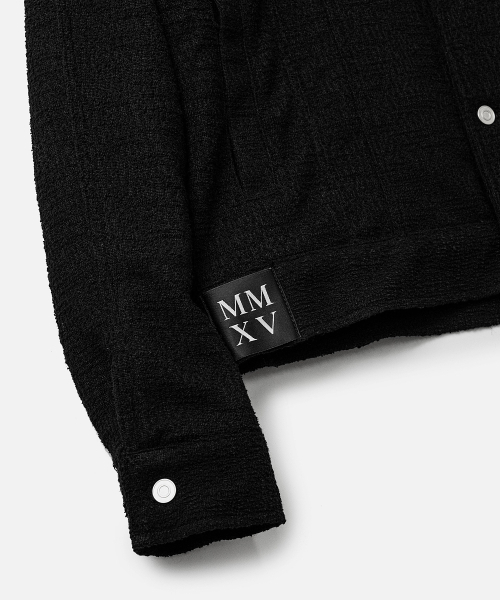 VASTIC(バスティック)の「ステンシルニットトラッカー_ブラック(デニムジャケット・メンズ・その他・MEDIUM/LARGE/X-LARGE)」の6枚目の写真