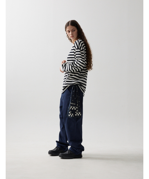 NAMERCLOTHING(ネイマークローディング)の「ORDINARY STRIPE LONGSLEEVE WHITE(Tシャツ/カットソー・レディース・その他・LARGE/X-LARGE/MEDIUM)」の3枚目の写真