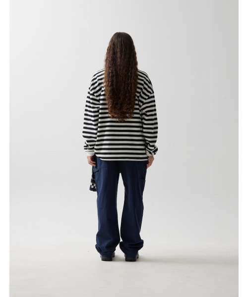 NAMERCLOTHING(ネイマークローディング)の「ORDINARY STRIPE LONGSLEEVE WHITE(Tシャツ/カットソー・レディース・その他・LARGE/X-LARGE/MEDIUM)」の4枚目の写真