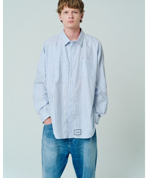 ADAM PATEK(アダムパテック)の「【ADAMPATEK/アダムパテック】James Fabric anarchy shirt アナーキーシャツ(シャツ/ブラウス・メンズ・ブルー・2)」の5枚目の写真