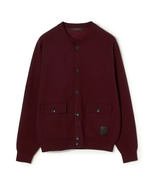 コットンカシミヤ フラップポケットニットブルゾン（カーディガン