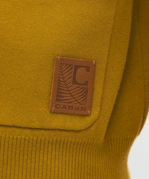 caban（キャバン）の「コットンカシミヤ フラップポケットニットブルゾン（カーディガン/ボレロ・メンズ・ライトベージュ/ブラック/ボルドー/イエロー・L/M/S）」の14枚目の写真