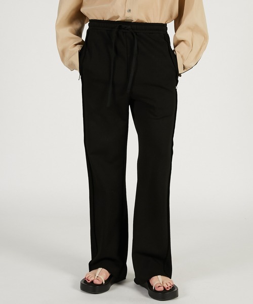 PRANK PROJECT（プランクプロジェクト）の「【2026Spring Pre-Order】スリムスウェットパンツ / Slim Sweat Pants（スウェットパンツ・レディース・ブラック/カーキ/ライトグレー・36/38）」の2枚目の写真