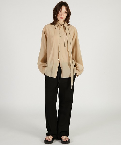 PRANK PROJECT（プランクプロジェクト）の「【2026Spring Pre-Order】スリムスウェットパンツ / Slim Sweat Pants（スウェットパンツ・レディース・ブラック/カーキ/ライトグレー・36/38）」の4枚目の写真