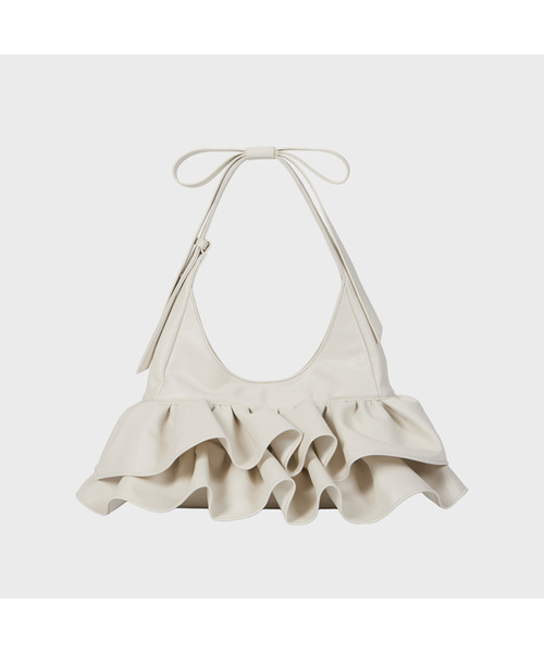 ALKI ALKA(アルキアルカ)の「Rivv Ruffle Bag (Ivory)(ショルダーバッグ・レディース・アイボリー・FREE)」の1枚目の写真