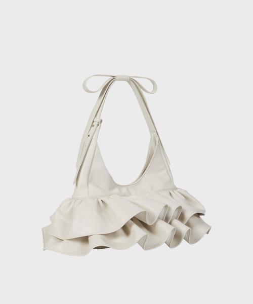 ALKI ALKA(アルキアルカ)の「Rivv Ruffle Bag (Ivory)(ショルダーバッグ・レディース・アイボリー・FREE)」の2枚目の写真
