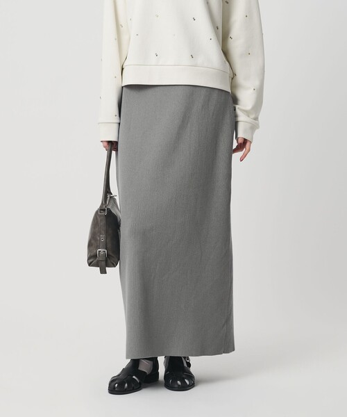 BEAUTY&YOUTH UNITED ARROWS（ビューティーアンドユースユナイテッドアローズ）の「【WEB限定 Wardrobe DAILY MINIMAL】ポリエステルコットン リブニットタイトスカート ウォッシャブル（スカート・レディース・ブラック/ダークブラウン/ダークグレー・M/S）」の19枚目の写真