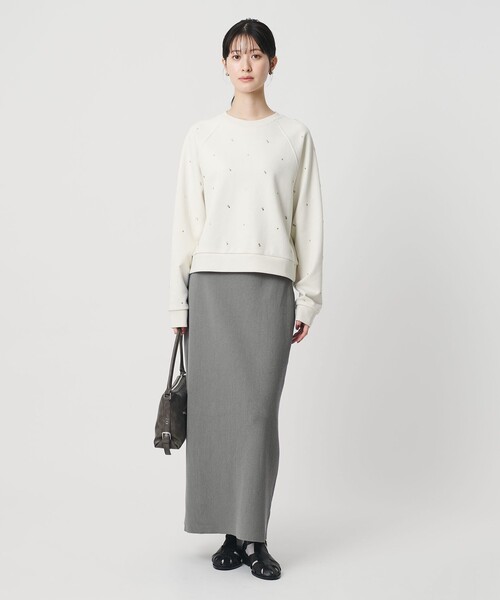 BEAUTY&YOUTH UNITED ARROWS（ビューティーアンドユースユナイテッドアローズ）の「【WEB限定 Wardrobe DAILY MINIMAL】ポリエステルコットン リブニットタイトスカート ウォッシャブル（スカート・レディース・ブラック/ダークブラウン/ダークグレー・M/S）」の21枚目の写真