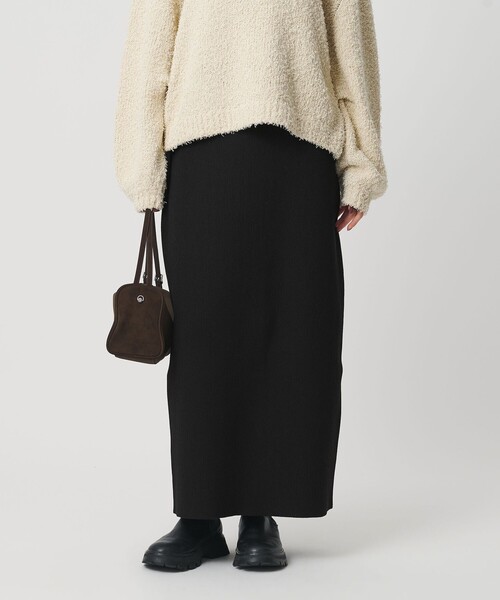 BEAUTY&YOUTH UNITED ARROWS（ビューティーアンドユースユナイテッドアローズ）の「【WEB限定 Wardrobe DAILY MINIMAL】ポリエステルコットン リブニットタイトスカート ウォッシャブル（スカート・レディース・ブラック/ダークブラウン/ダークグレー・M/S）」の22枚目の写真