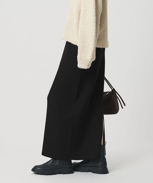 WEB限定 Wardrobe DAILY MINIMAL】ポリエステルコットン リブニット