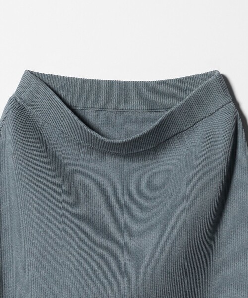 BEAUTY&YOUTH UNITED ARROWS（ビューティーアンドユースユナイテッドアローズ）の「【WEB限定 Wardrobe DAILY MINIMAL】ポリエステルコットン リブニットタイトスカート ウォッシャブル（スカート・レディース・ブラック/ダークブラウン/ダークグレー・M/S）」の4枚目の写真