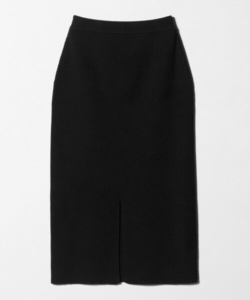 BEAUTY&YOUTH UNITED ARROWS（ビューティーアンドユースユナイテッドアローズ）の「【WEB限定 Wardrobe DAILY MINIMAL】ポリエステルコットン リブニットタイトスカート ウォッシャブル（スカート・レディース・ブラック/ダークブラウン/ダークグレー・M/S）」の9枚目の写真