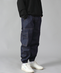 SAINTCREW（セントクルー）の「ツーレイヤーワイドカーゴジョガーパンツ W2-308J インディゴデニム（デニムパンツ）」