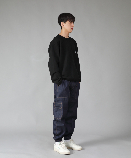 SAINTCREW（セントクルー）の「ツーレイヤーワイドカーゴジョガーパンツ W2-308J インディゴデニム（デニムパンツ・メンズ・その他・MEDIUM/LARGE/X-LARGE）」の10枚目の写真