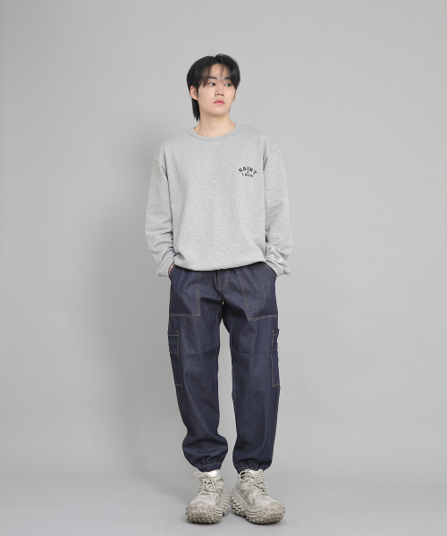 SAINTCREW（セントクルー）の「ツーレイヤーワイドカーゴジョガーパンツ W2-308J インディゴデニム（デニムパンツ・メンズ・その他・MEDIUM/LARGE/X-LARGE）」の11枚目の写真
