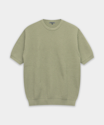 BIRBANTE（ビルバンテ）の「サマーウォッシャブルハーフニット - オリーブ（ニット/セーター）」