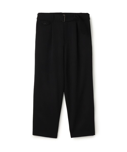 caban（キャバン）の「ウールギャバジン ベルテッドパンツ（その他パンツ・メンズ・ブラック/ダークブラウン/ベージュ/ネイビー・L/M）」の2枚目の写真