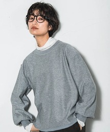ミニスパンコールクルーネックニット≪手洗い可能≫