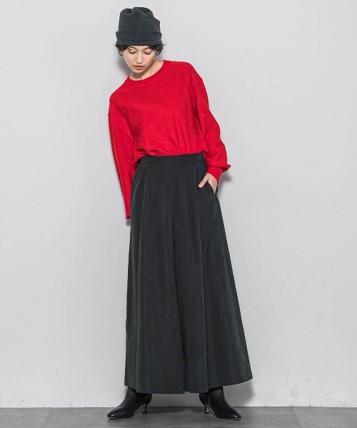 MAYSON GREY(メイソングレイ)の「ミニスパンコールクルーネックニット≪手洗い可能≫(ニット/セーター・レディース・オフホワイト/ライトグレー/レッド/ブラック・M)」の16枚目の写真